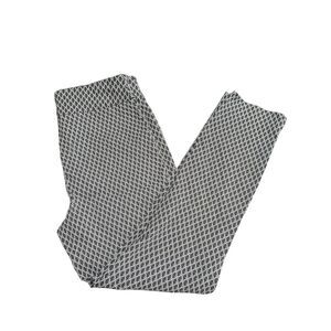 Counterparts Pull-on Stretch Cropped Ankle Black & White Pants Size 8